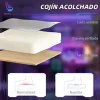 Silla Gaming Reclinable con Altura Ajustable Gris Claro y Azul HOMCOM Silla Gaming Reclinable con Altura Ajustable Gris Claro y Azul HOMCOM