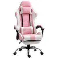 Silla Gaming Reclinable Reposacabezas Reposapiés 64x67x119-127 cm Rosa Vinsetto Silla Gaming Reclinable Reposacabezas Reposapiés 64x67x119-127 cm Rosa Vinsetto