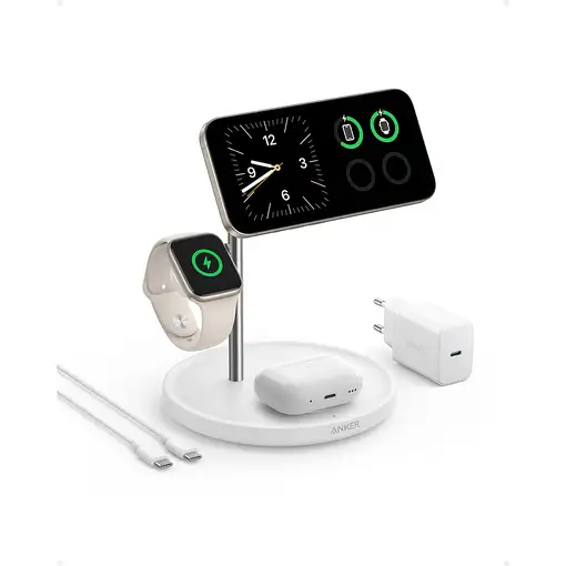 Anker MagGo Universal Blanco USB Cargador inalámbrico Carga rápida Interior
