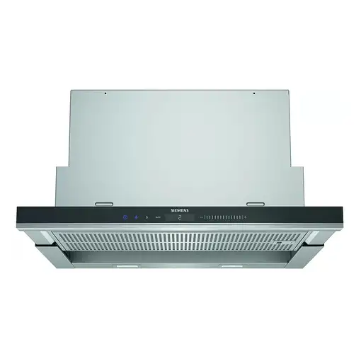 Siemens iQ700 LI69SA684 campana Semintegrada (extraíble) Negro, Acero inox