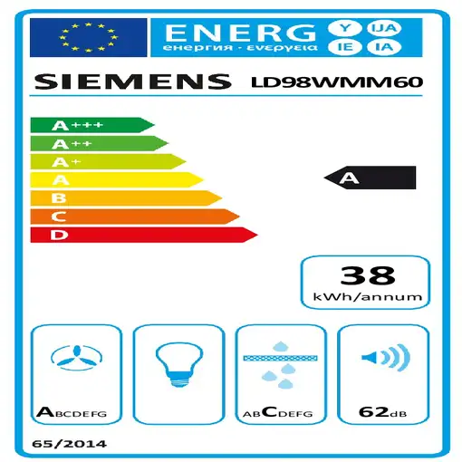 Siemens iQ700 LD98WMM60 campana De superficie Negro 833 m³/h