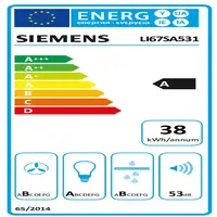 Siemens iQ300 LI67SA531 campana Semintegrada (extraíble) Plata 399 m³/h Siemens iQ300 LI67SA531 campana Semintegrada (extraíble) Plata 399 m³/h