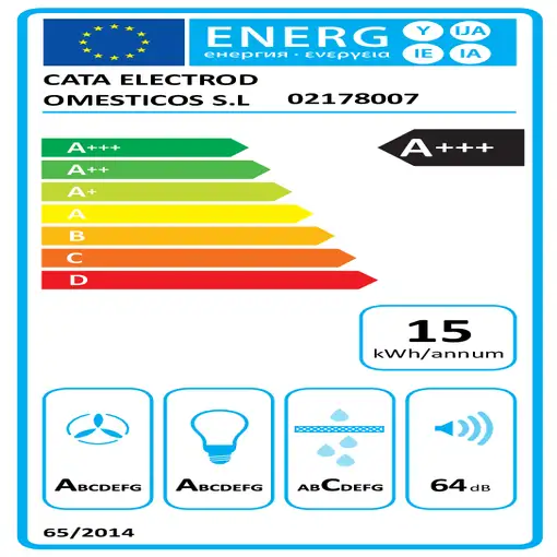 CATA THALASSA 700XGWH De pared Gris, Blanco 842 m³/h