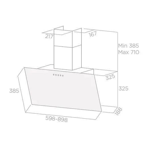 Elica Shire WH/A/60 De pared Blanco