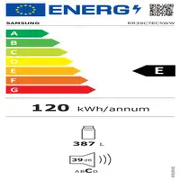 Samsung RR39C7EC5WW frigorífico Independiente 387 L E Blanco