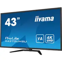 iiyama ProLite X4373UHSU-B1 pantalla para PC 108 cm (42.5'') 3840 x 2160 Pixeles 4K iiyama ProLite X4373UHSU-B1 pantalla para PC 108 cm (42.5'') 3840 x 2160 Pixeles 4K