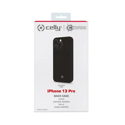 Celly Cromo funda para teléfono móvil 15,5 cm (6.1\) Negro