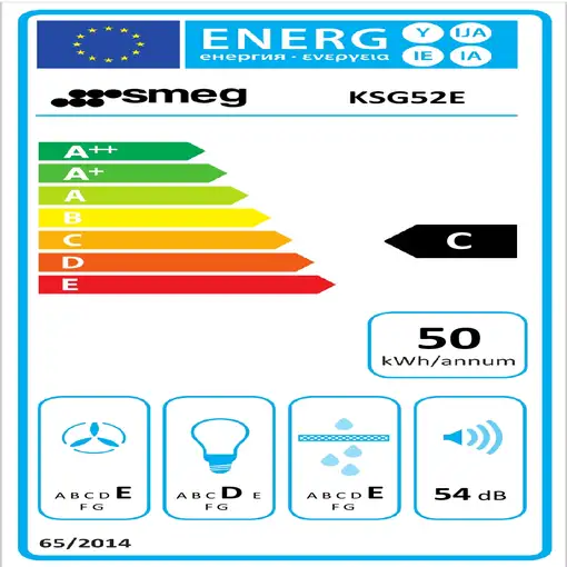 Smeg KSG52E campana Encastrada Plata 224 m³/h
