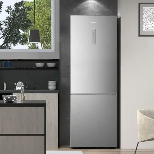 Hisense RB645N4BIC nevera combi Independiente 495 L C Acero inoxidable