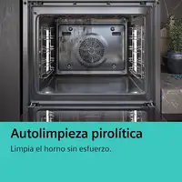 Siemens iQ300 HB372AES3 horno 71 L Negro, Acero inoxidable