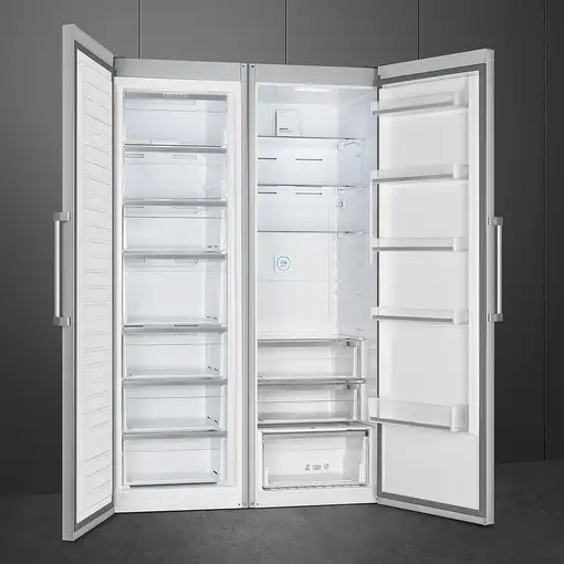 Smeg FS18EV3HX frigorífico Independiente 380 L E Acero inoxidable