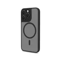 Celly Magmatt funda para teléfono móvil 15,5 cm (6.1\) Negro, Transparente