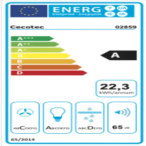 Cecotec Bolero Flux TLM 603500 White A Semintegrada (extraíble) Acero inoxidable,
