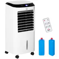 Climatizador Evaporativo 10L Humidificador Ventilador 24,5x27x60 cm HOMCOM