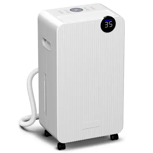 Deshumidificador 12L/día Depósito de Agua 2,1L hasta 12-25㎡ Blanco HOMCOM