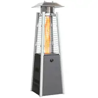 Estufa de Gas Butano Portátil 3000W con Sistema Antivuelco Bronce Outsunny Estufa de Gas Butano Portátil 3000W con Sistema Antivuelco Bronce Outsunny