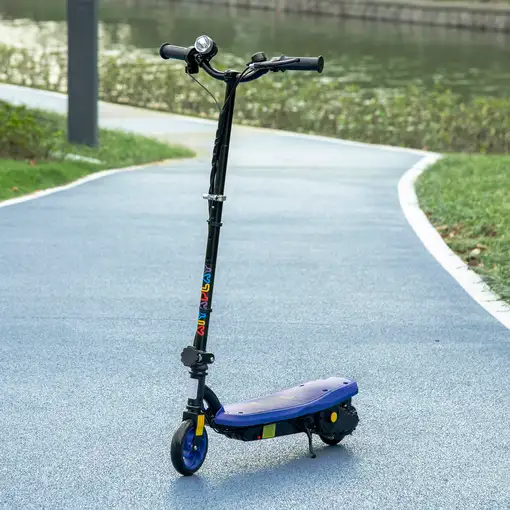 Patinete Eléctrico para Niños de 7-14 Años Plegable Max. 12 km/h Azul HOMCOM
