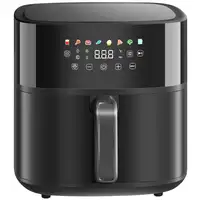 Freidora de Aire 8 L 1700 W Circulación de Aire Caliente a 360° Negro HOMCOM