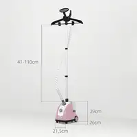 Plancha de Vapor Vertical 1800W 1,4 L con Temperatura Ajustable Rosa HOMCOM Plancha de Vapor Vertical 1800W 1,4 L con Temperatura Ajustable Rosa HOMCOM