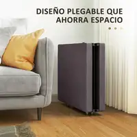 Cama Plegable 70x180 cm con Colchón de Espuma y Ruedas Marrón HOMCOM