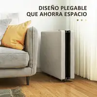 Cama Plegable 70x180 cm con Colchón de Espuma y Ruedas Crema HOMCOM