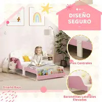 Cama infantil 70x140 cm de Madera con Almacenaje Dibujos de Estrellas AIYAPLAY