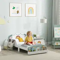 Cama infantil 70x140 cm de Madera con Almacenaje Dibujo de León AIYAPLAY