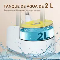 Plancha Vertical 1950W 2 L con Temperatura Ajustable Amarillo HOMCOM Plancha Vertical 1950W 2 L con Temperatura Ajustable Amarillo HOMCOM