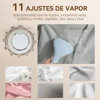 Plancha Vertical 1950W 2 L con Temperatura Ajustable Amarillo HOMCOM Plancha Vertical 1950W 2 L con Temperatura Ajustable Amarillo HOMCOM