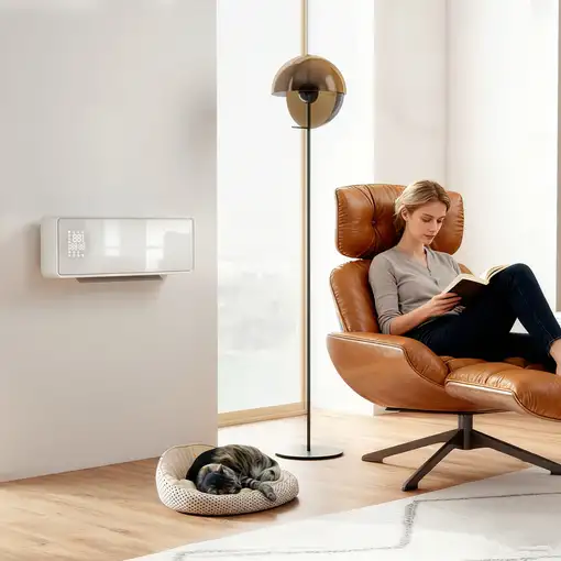 Calefactor Eléctrico Bajo Consumo de Pared 2000W con 3 Modos Pantalla LED HOMCOM