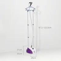 Plancha Vertical 1950W 2 L con Temperatura Ajustable en 11 Niveles Morado HOMCOM Plancha Vertical 1950W 2 L con Temperatura Ajustable en 11 Niveles Morado HOMCOM