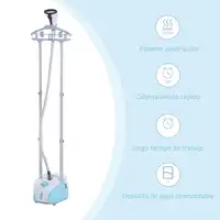 Plancha de Vapor Vertical 1950W Depósito 2L Temperatura Ajustable HOMCOM Plancha de Vapor Vertical 1950W Depósito 2L Temperatura Ajustable HOMCOM