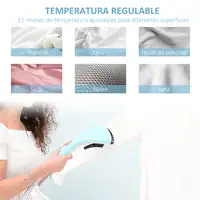 Plancha de Vapor Vertical 1950W Depósito 2L Temperatura Ajustable HOMCOM Plancha de Vapor Vertical 1950W Depósito 2L Temperatura Ajustable HOMCOM