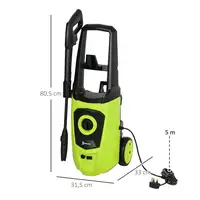 Hidrolimpiadora de Alta Presión 1800W Caudal 510 L/h Presión de 150 Bar DURHAND