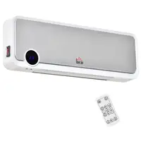 Calefactor Baño Pared 1000W/2000W con Mando a Distancia 56x11,7x18,5 cm HOMCOM