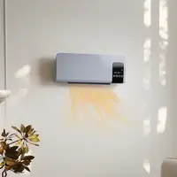 Calefactor Eléctrico de Pared 1000W/2000W Control Remoto 54,5x12x21,5 cm HOMCOM