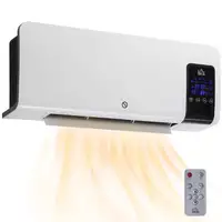 Calefactor Eléctrico de Pared 1000W/2000W Control Remoto 54,5x12x21,5 cm HOMCOM