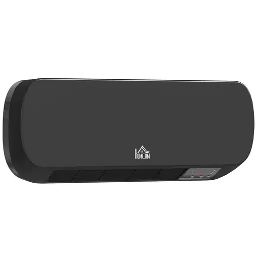 Calefactor Eléctrico de Pared 1000W/2000W Control Remoto 45x18,6x11,5 cm HOMCOM Calefactor Eléctrico de Pared 1000W/2000W Control Remoto 45x18,6x11,5 cm HOMCOM