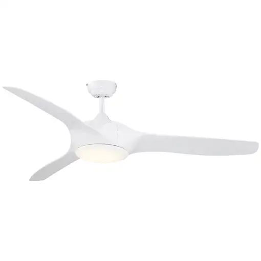 Ventilador de Techo Ø132 cm con Luz LED Mando y 3 Aspas Reversibles HOMCOM Ventilador de Techo Ø132 cm con Luz LED Mando y 3 Aspas Reversibles HOMCOM