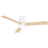 Ventilador de Techo 48W con Luz LED Mando a Distancia y 3 Aspas de Madera HOMCOM Ventilador de Techo 48W con Luz LED Mando a Distancia y 3 Aspas de Madera HOMCOM