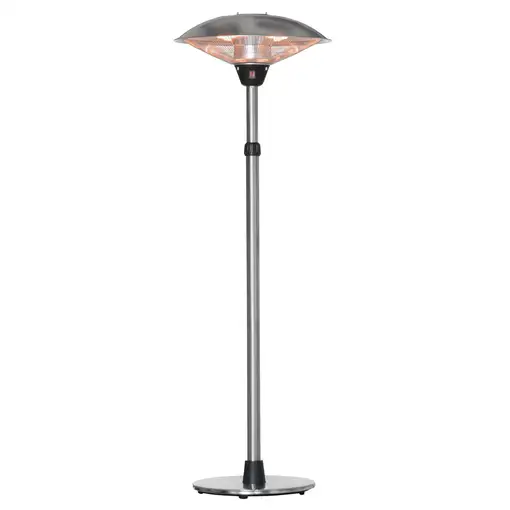 Calefactor de Pie de Exterior 1200/1800/3000W Ø58,5x160-200 cm Plata Outsunny Calefactor de Pie de Exterior 1200/1800/3000W Ø58,5x160-200 cm Plata Outsunny
