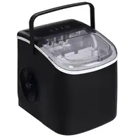 Máquina para Hacer Hielo 12 Kg en 24 Horas 22,2x29,4x29 cm Negro HOMCOM Máquina para Hacer Hielo 12 Kg en 24 Horas 22,2x29,4x29 cm Negro HOMCOM