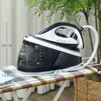 Centro de Planchado 2600W 100 g/min 8 Bares Función ECO Azul HOMCOM Centro de Planchado 2600W 100 g/min 8 Bares Función ECO Azul HOMCOM