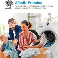 Lavadora blanca de 8 kg, 1400 rpm, MF100W80B/1/W-ES MIDEA