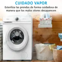 Lavadora blanca de 8 kg, 1400 rpm, MF100W80B/1/W-ES MIDEA