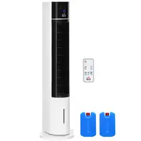 Enfriador de Aire Oscilante con Control Remoto Pantalla LED 3 Velocidades HOMCOM