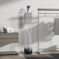 Plancha Vertical 1950W 2 L con Temperatura Ajustable Negro HOMCOM Plancha Vertical 1950W 2 L con Temperatura Ajustable Negro HOMCOM