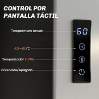 Toallero Eléctrico de Pared 130W con Control WIFI Blanco HOMCOM