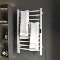 Toallero Eléctrico de Pared 110W con Control WIFI Temporizador Blanco HOMCOM