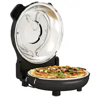 Horno para Pizza en 5 Minutos 1200W Temporizador 15min Negro HOMCOM